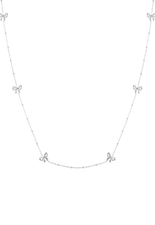Long bow necklace