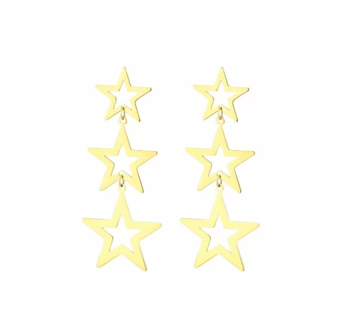Pretty star earrings