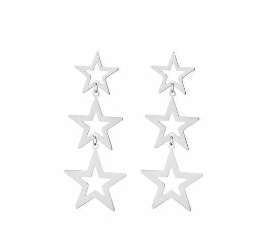Pretty star earrings