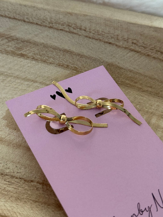 Bow earrings