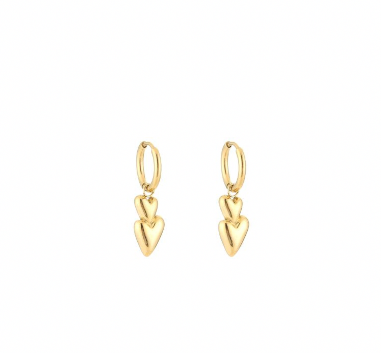 Mira hartjes oorbellen