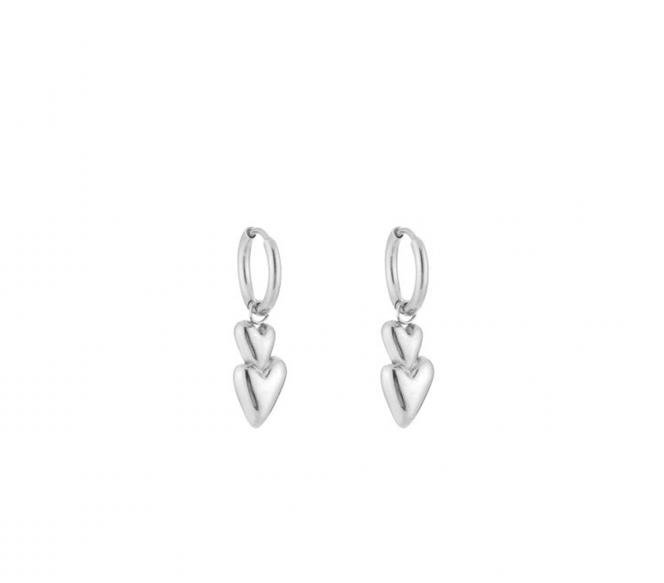 Mira hartjes oorbellen