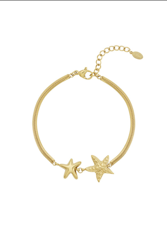 Double sea star bracelet
