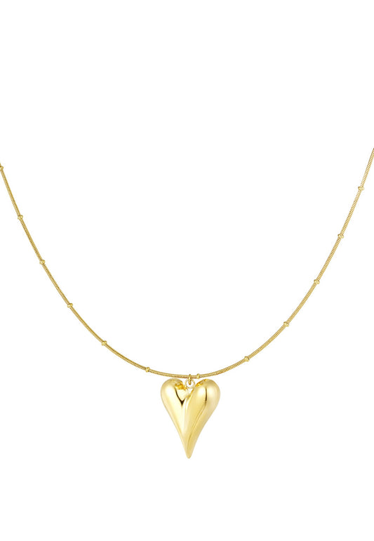 Long heart necklace
