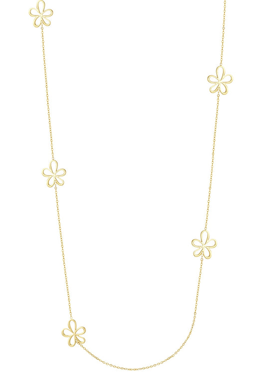 Long flower necklace