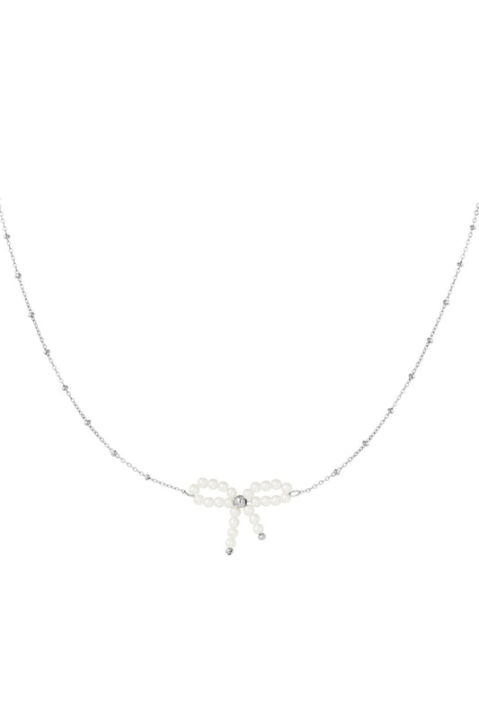 Parel strik ketting